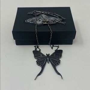 Bloodmilk Jewels Luna Moth Necklace